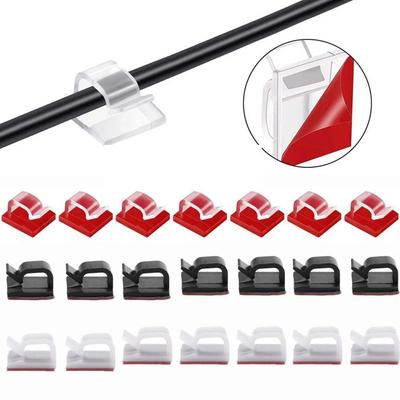 10/20/50 Stück Kabelclips Selbstklebend Kabelmanagement Schwarzer Draht Halter Organizer Klemme Selbstklebender Auto Draht Clip Zubehör