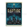 Rapture Snipsnipart Metal Plaque Design Vintage Wall Decor Club Wall Cave Tin Sign Poster