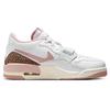 Jordan Legacy 312 Abrasion Resistant Slip Resistant Low top Vintage Basketball Shoes Women's White Pink FQ7827-116(Team181-)