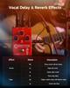 FLAMMA FV01 Vocal Pitch Correction Pedal Delay with Reverb Microphone Amplifier Stompbox for Guitar