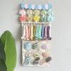 Durable Wooden Hair Bowknot Storage Rack Featuring Fabric Hook For Organizing Headbands Clips And Hair Accessories