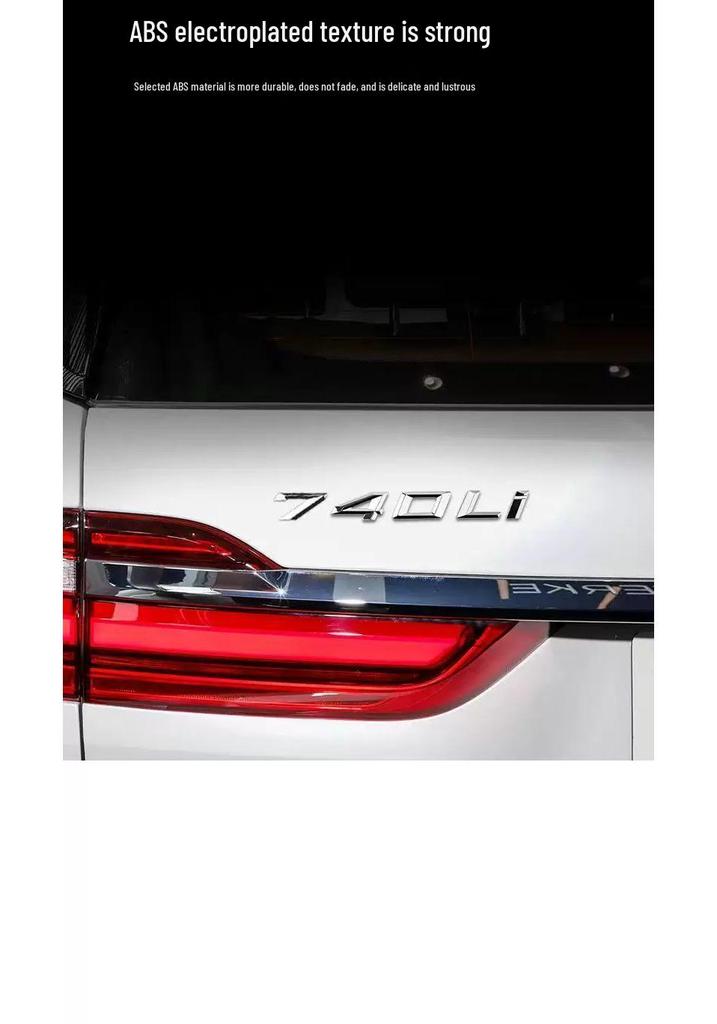 Kompatybilna naklejka na tylne godło do BMW Serii 7 740Li, 730Li, 750Li, 760Li