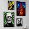 1pc Vintage Frankenstein Monsters Poster Sticker Print Waterproof Wall Art For Living Room Bedroom Home Decor