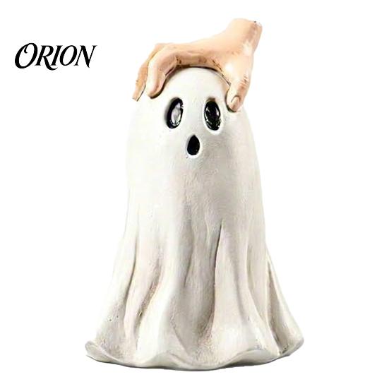 Speels Geest Beeldje Halloween Beeldje, Schattig Beeld met Griezelige Kap Vingers, Sieraden voor Huis Bureau Feest Decoratie, Grappig Decor Binnen Sfeer