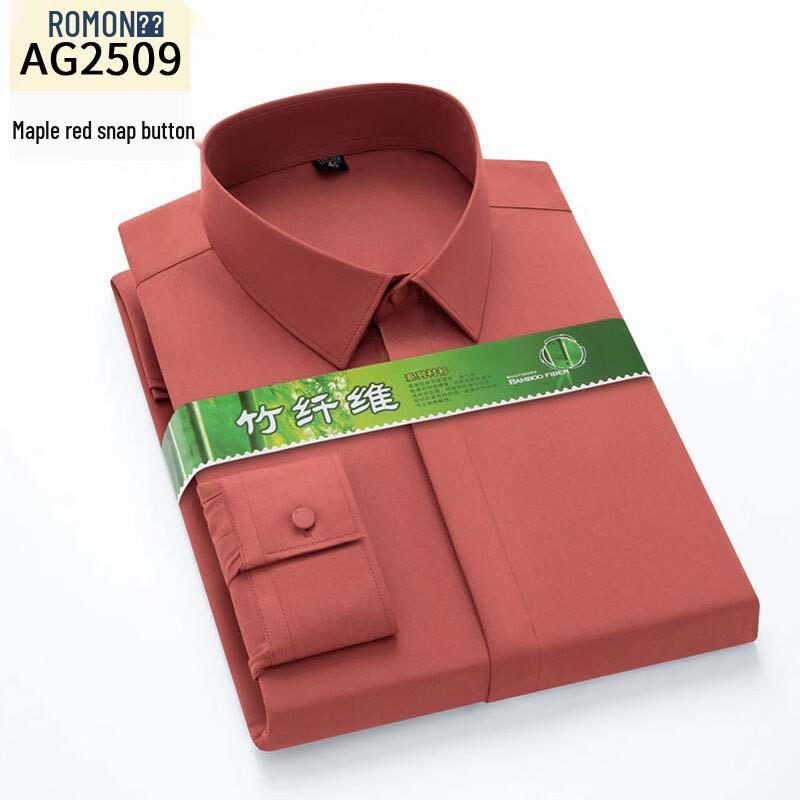 ROMON Men s Bamboo Fiber Non-Iron Business Shirt 40