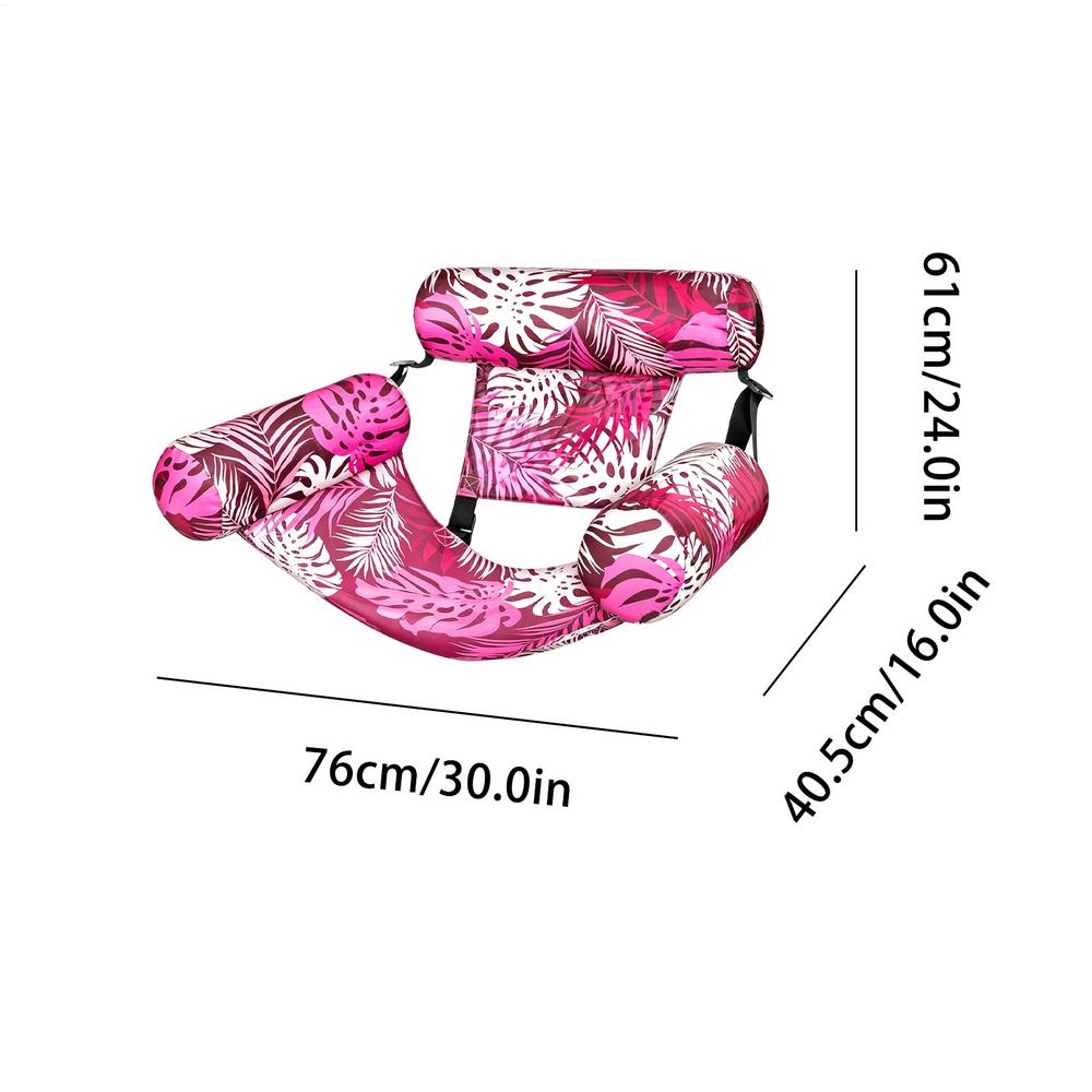 Inflatable Pool Chair Float Water Floating Chair for Women Men Summer Vacation Travel Hotel Resort Beach Lake Outdoor Party