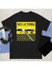 "Men At Work" Album Cover T-Shirt (White/Black) Unisex Streetwear Shirt Oversized T Shirt Graphic T Shirts