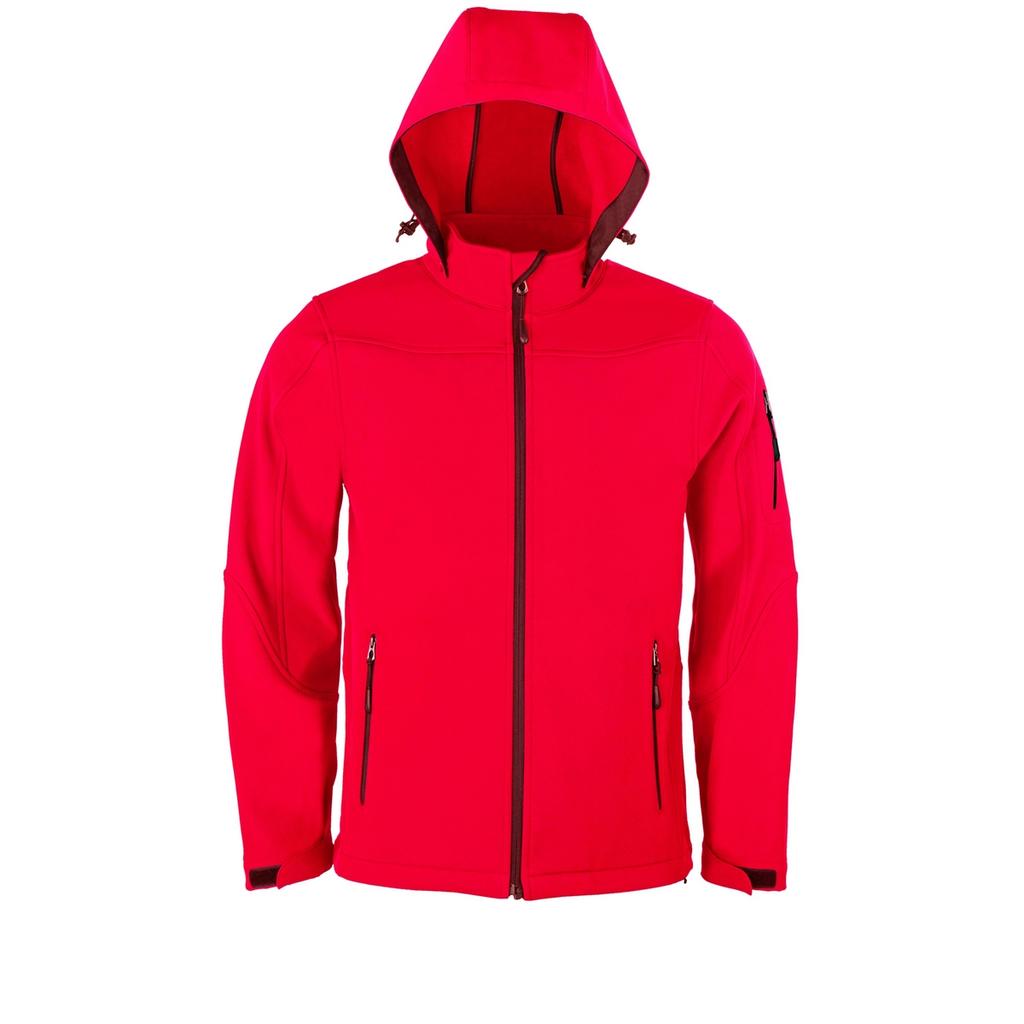HRM Womens/Ladies Hooded Soft Shell Jacket