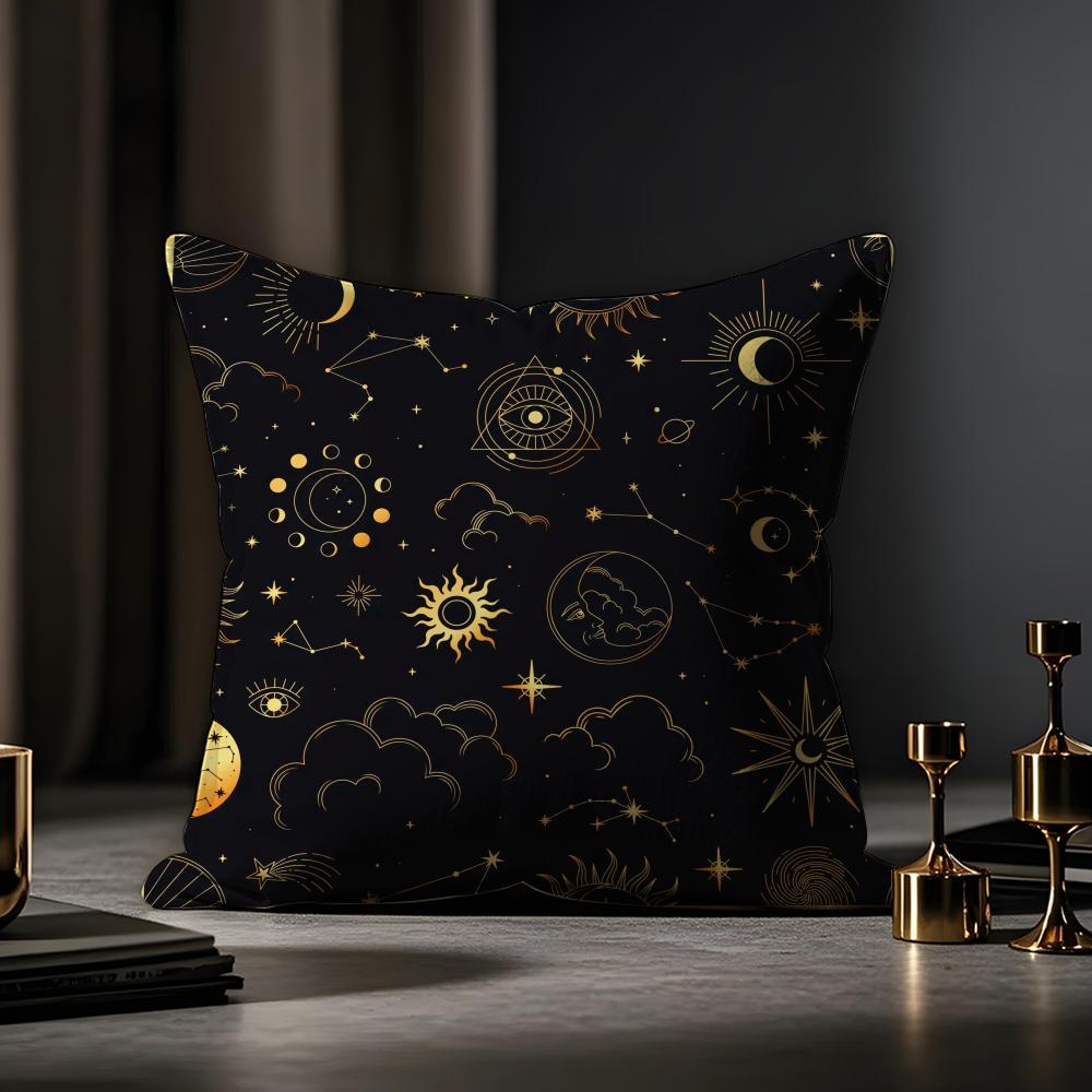 Eid Al-Fitr Cushion Cover Anti-dustmite Pillowcase Invisible Zipper Silky Short Plush Sofa Cushion Cover