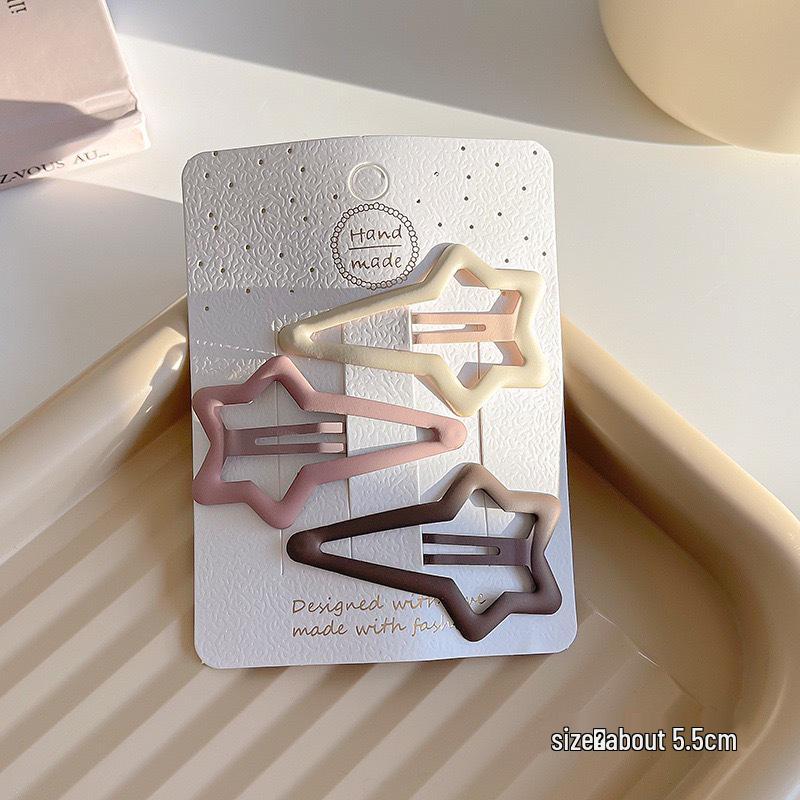 Simplistic Coffee Hair Clip for Women & Kids - No-Trace Side Bangs Organizer