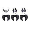 Conjunto de Faixa de Cabelo Asas de Anjo Malignas Simulação para Fantasia de Crianças Adultos Asa para Festivais Importantes Halloween Véspera de Natal