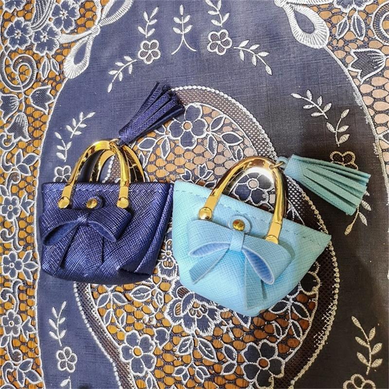 Stylish Mini Handbag for Dolls Fashionable Bowknot Action Figures Photo Props Mini Bag for 1/6 Dolls Accessories