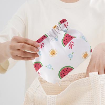 Borsa Portaoggetti Stampa Floreale Apertura a Molla in Metallo Portatile Leggera Pendolarismo Viaggio Borsa Trucco Custodia Portaoggetti per Auricolari Chiavi Borsa Cosmetica