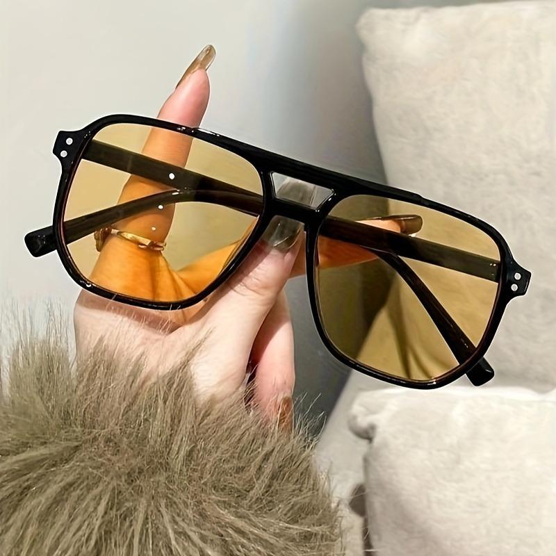 

Прямоугольные женские модные очки Идеально подходят для повседневной носки и путешествий Линзы из поликарбоната Антибликовые и легкие