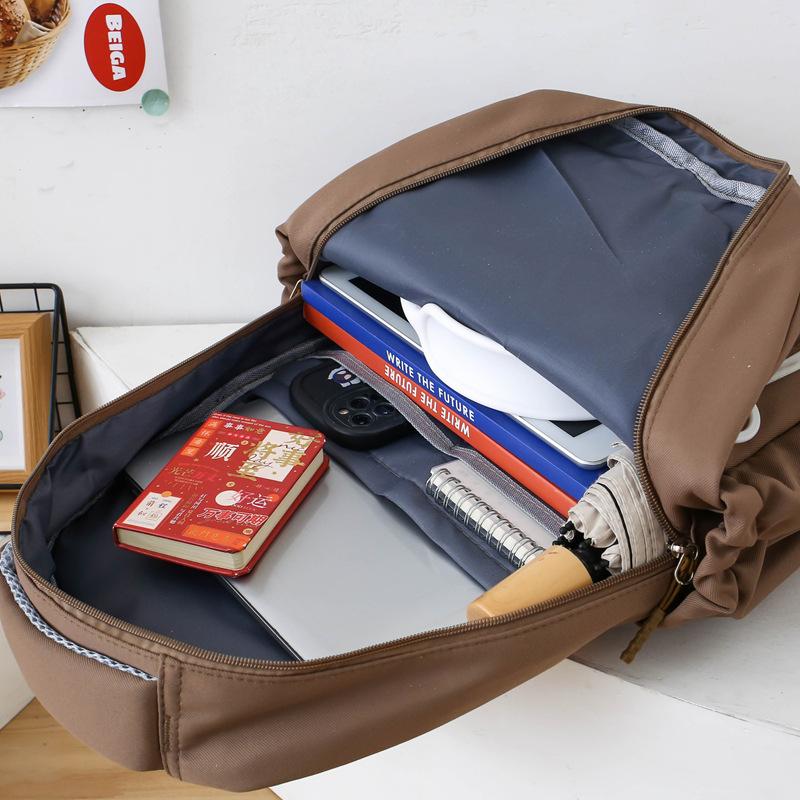 Backpack for Primary and Secondary School Students' School Bag New Fashionable and Trendy Insulated Meal Bag Large Capacity Four Piece Set