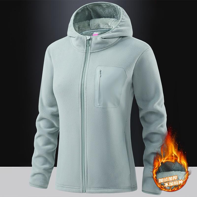 Mens Fleece Jacket Winter Warmth Thick Hooded Cardigan Outdoor Casual Sweatshirt