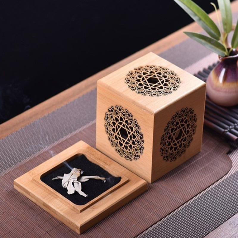 Crystal incense burner convenient for burning incense, purifying and demagnetizing sage incense burner convenient for