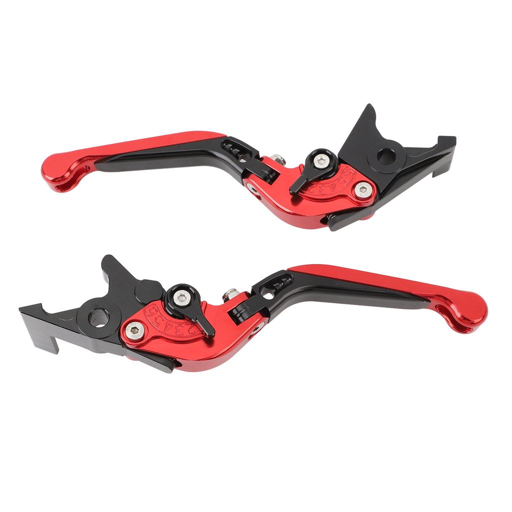 1 Pair Motorcycle Folding Clutch Lever Aluminum Alloy Adjustable Clutch Brake Handle Lever for Forza X‑ADV ADV Red