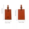 Portable Multicolor Baggage Tag Anti-lost Leather Airplane Suitcase Tag Travel Luggage Tag