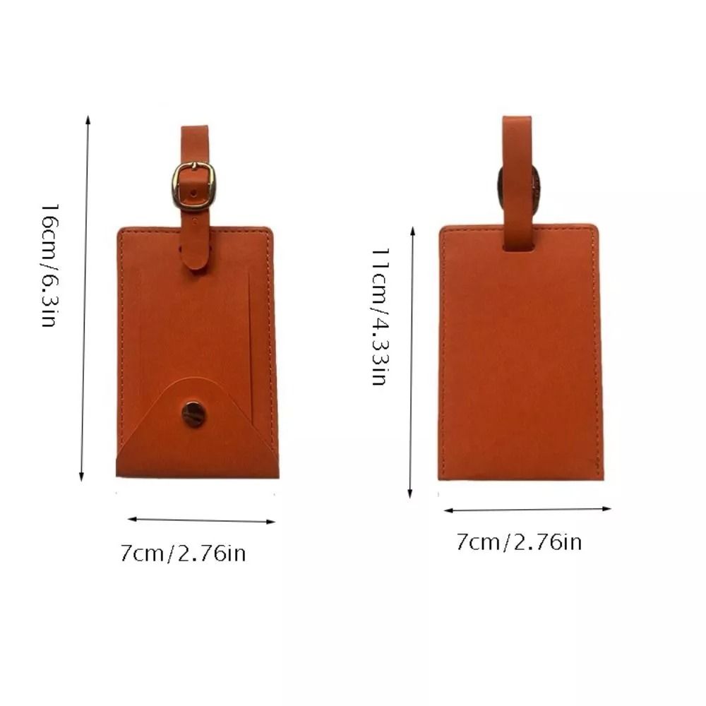 Portable Multicolor Baggage Tag Anti-lost Leather Airplane Suitcase Tag Travel Luggage Tag