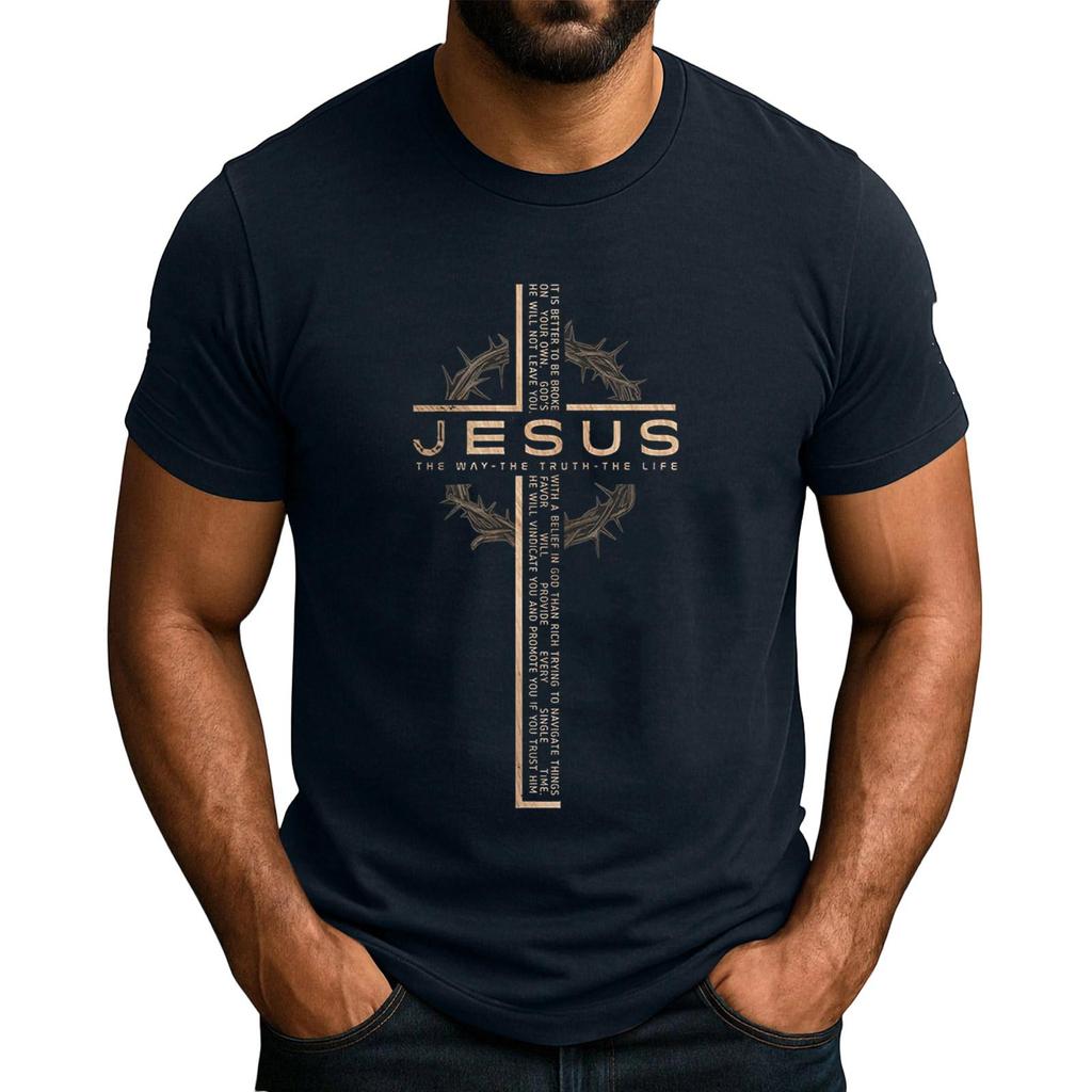Men's Popular T,shirt Printed Round Neck Short Sleeve T,shirt