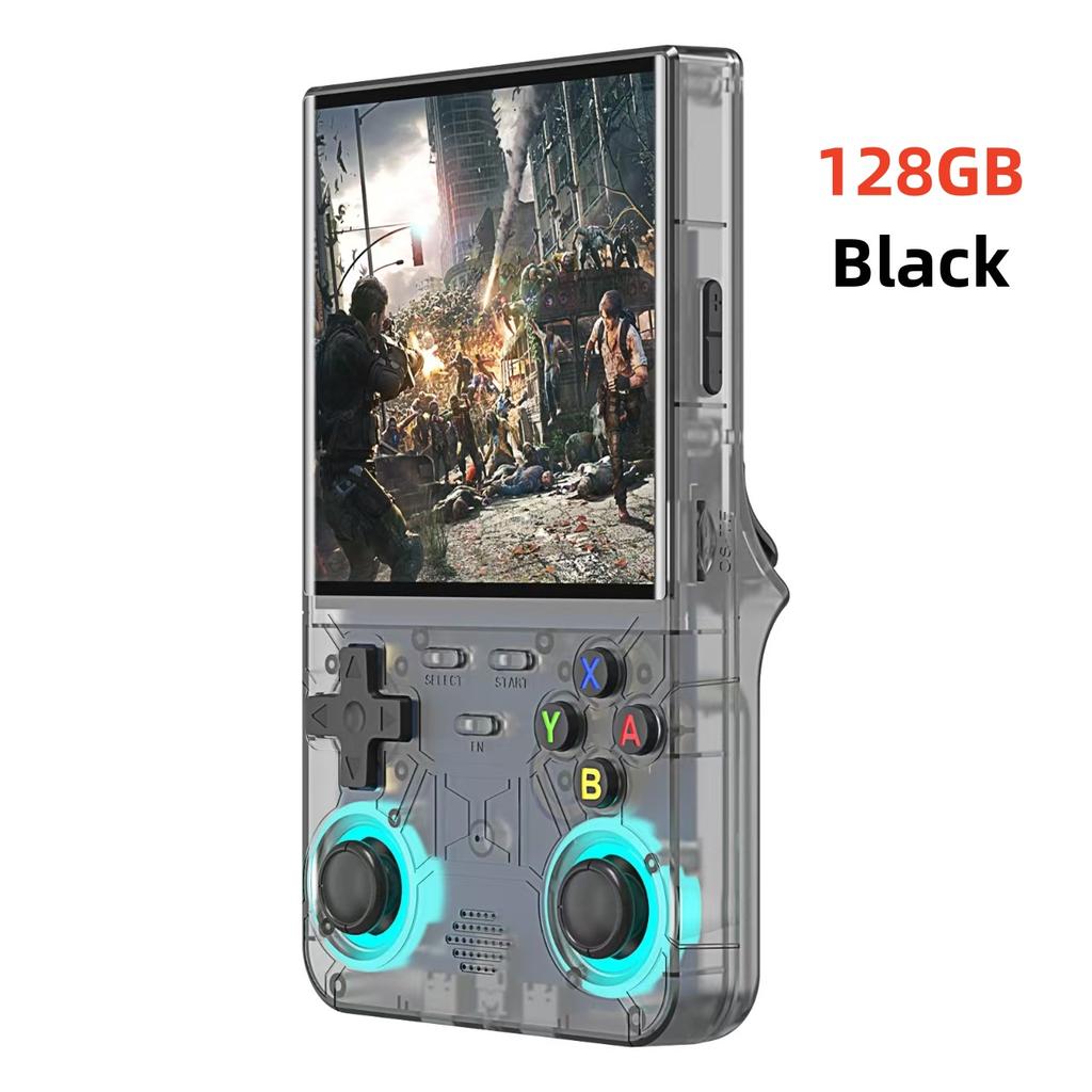 Retro R36 Ultra Handheld Video Game Console 4.0 Inch IPS Screen 128GB Preloaded Games Portable Pocket Player with Linux System