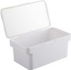 Yamazaki Tower Airtight Pet Food Storage with Measuring W28 X X Model 5609 Container, 1.5kg Capacity, Cup, White, Approx. D16.5 H12.2cm (Lid Open