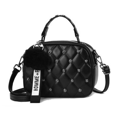 New Embroidered Line Shoulder Diagonal Bag Fashion Casual Ladies Small Square Bag KTY