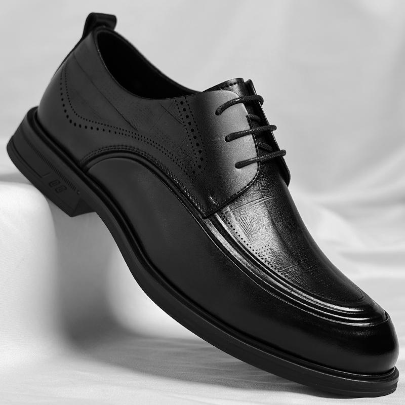 

Модный Роскошный Бренд Оксфорды Обувь Ручной Работы Кожаная Мужская Классическая Обувь Новая Дышащая Свадебная Обувь Высокого Качества На Шнуровке Мужская Повседневная Обувь 44 чёрный