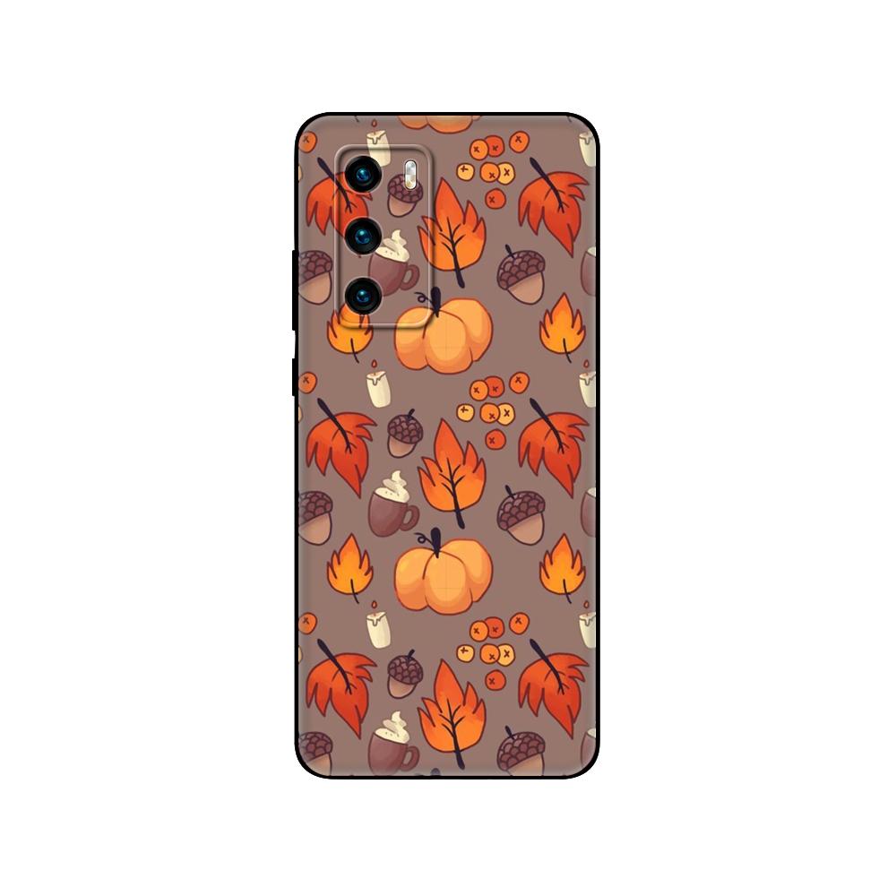 Black Tpu Case For Huawei P30 Lite P30 Pro P40 Case For Huawei P40 LITE E P Smart 2020 Case Cover Autumn Leaves Fall  Splendid