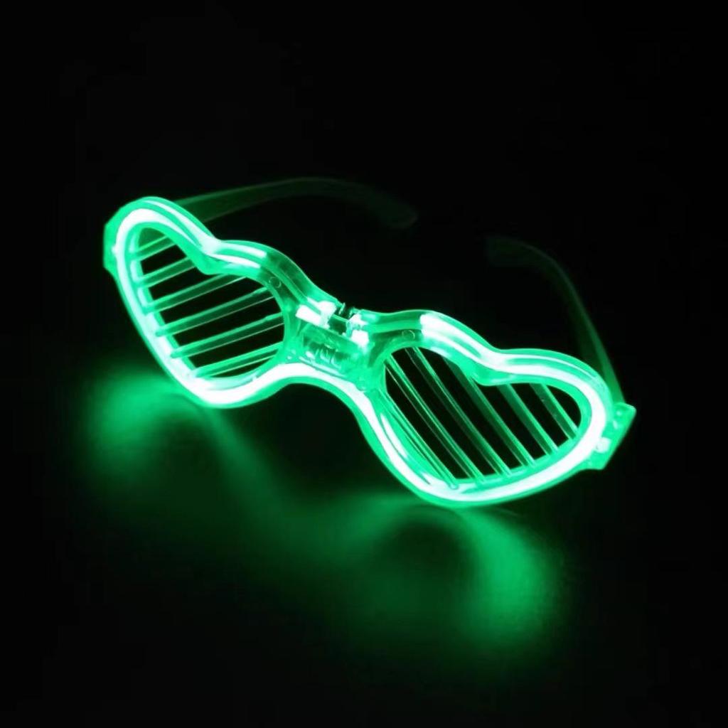 Occhiali a Lamelle Disco Illuminati - Accessori Lampeggianti per Vita Notturna Adulti