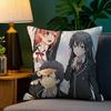 My Teen Romantic Comedy SNAFU Pillow Case Anti-dustmite Pillowcase Invisible zipper silky short plush Sofa cushion cover