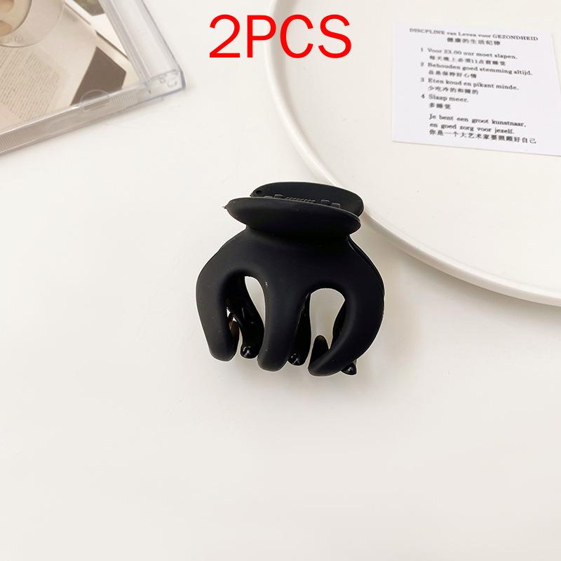 2 ΤΕΜ Premium Σετ Κεφαλών Νέο Γυναικείο Κλιπ Κλιπ Νύχι Μόδας Καφέ Μαύρο Ακρυλικό Μεγάλες Φουρκέτες Claw For Lady Clip Barrette Αξεσουάρ μαλλιών