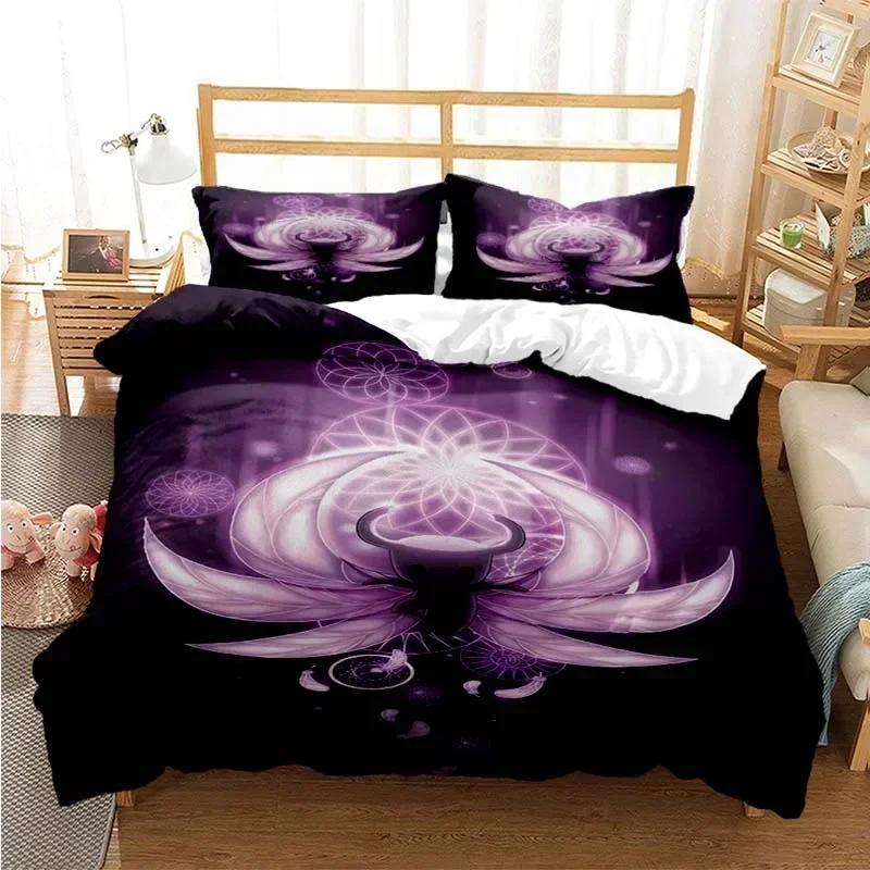 3Pcs Hollow Knight 3D Print Bedding Set Comfortable Set Room Decoration Home Textile Hollow Knights Gift Duvet Cover Set