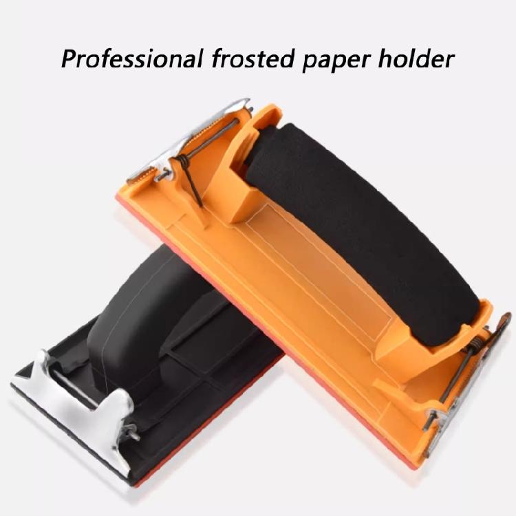 Manual Grinder Sandpaper Holder With Tool Free Paper Switching And Slip Resistant Base For Model Making Smooth Finishing