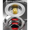 Kitchen Sink Drain Plug Stainless Steels Drain Strainer Bounce Cores Sink Plug Anticlogging Push Type Sink Stoppers