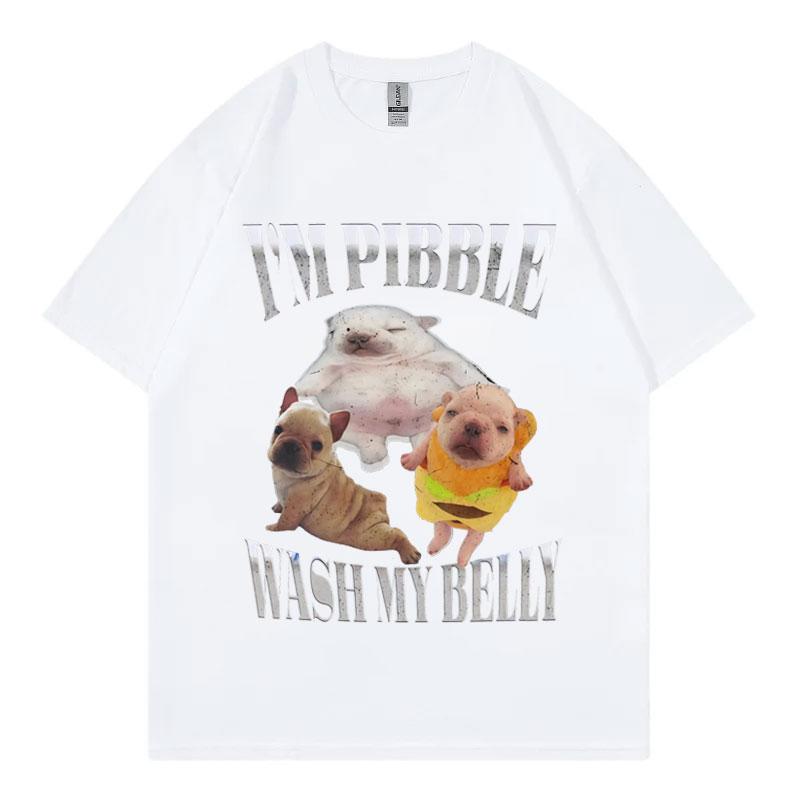 Baby French Bulldog Funny Dog Meme Graphic T Shirts Fashion Vintage Short Sleeve Tshirts Men Women Casual Loose Cotton Tshirt