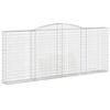 VidaXL Panier de Gabions Arqué Cage à Gabion Mur de Gabion Panier à Pierre Gabion pour Pierre Jardin Patio Extérieur 153528