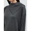 Anggae Button Fluid Pullover Ash