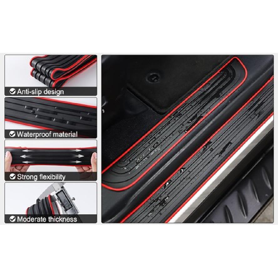 4pcs For Hyundai Palisade Car Door Threshold Sill Covers Edge Step Protector