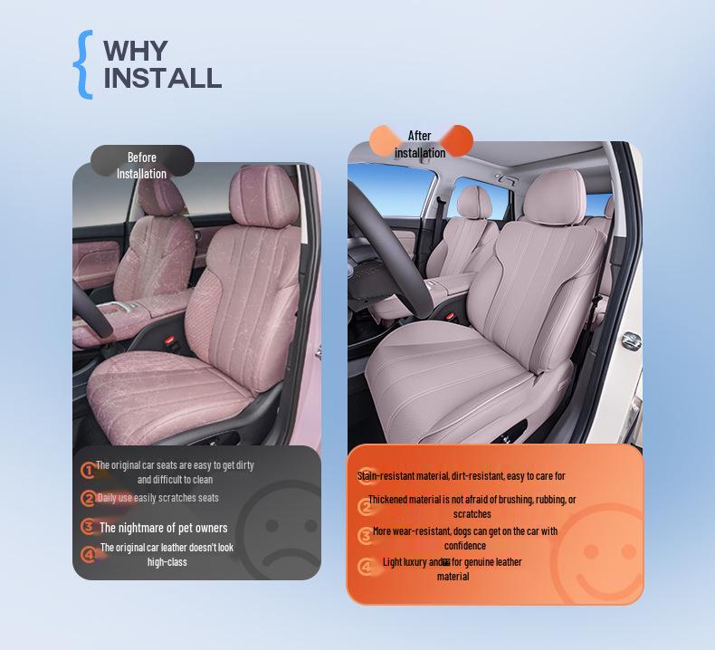 All-Season Breathable Seat Covers for Aion UT, 25 Styles - Perfect Fit for GAC Cars