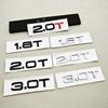 3D ABS Letters Car Sticker Rear Trunk Badge Logo 1.8T 2.0T 3.0T Emblem For 10F A3 A4 A5 A6 A7 A8 Q2 Q3 Q5 Q7 Q8 Car Accessories F10