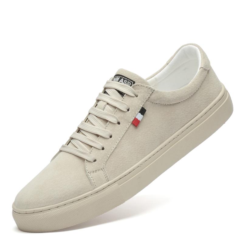 

Fashion Advanced Fashion High-quality Men s Outdoor Non-slip Genuine Leather Oxford Teenage Soft Flat Bottomed Sports Shoes Size35-49 35 бежевый