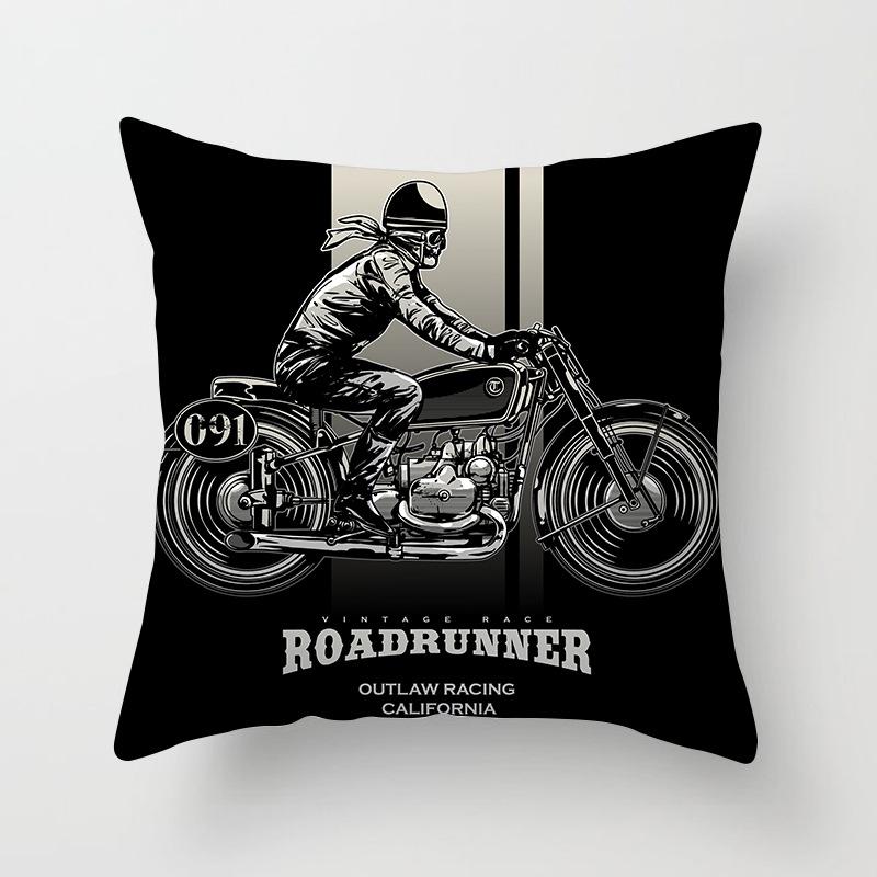 Japanese Ninja Character Digital Single-sided Printing Sofa Pillow Cushion Cover Home