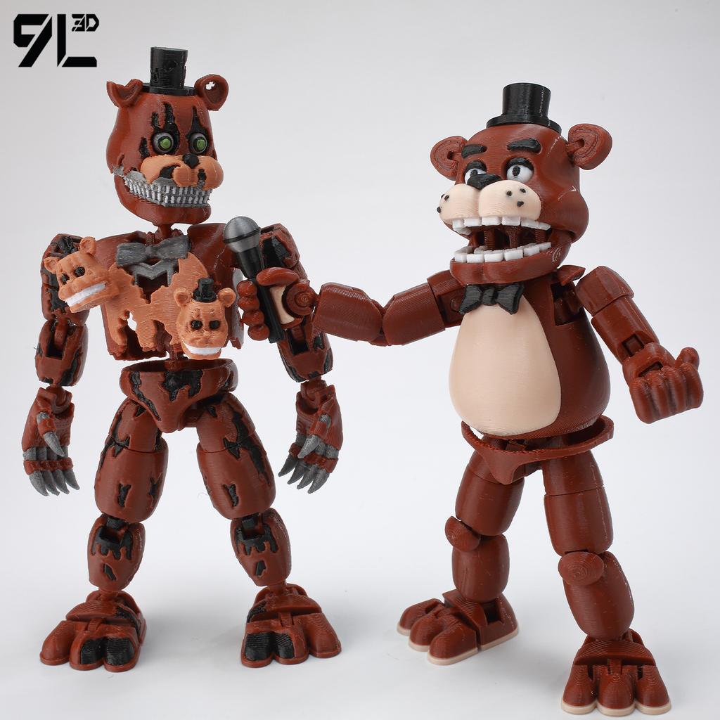 9L3D Imprimé Nightmare Freddy Titan13 FNAFs L'Harem de Minuit de l'Ours Five Nights Articulation Mobile Amovible Périphérique de Jeu Jouet pour Garçon