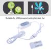 USB Extension Cable Timing Cord with Remote 4 Speed Adjust 2/4/6/812 Hour Timing for USB LED Lamp and Ceiling Fan