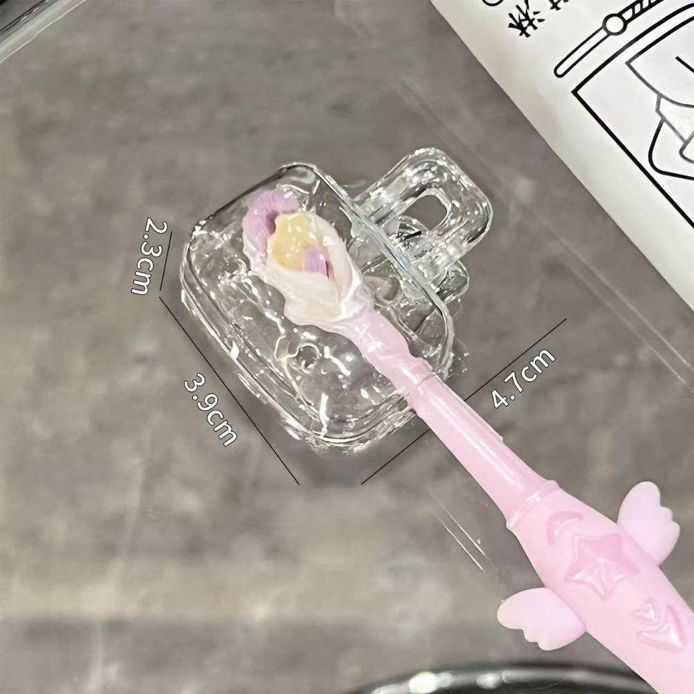 Transparent Toothbrush Head Storage Clip Universal Dust-proof Toothbrush Protective Cap Protector Cap Durable