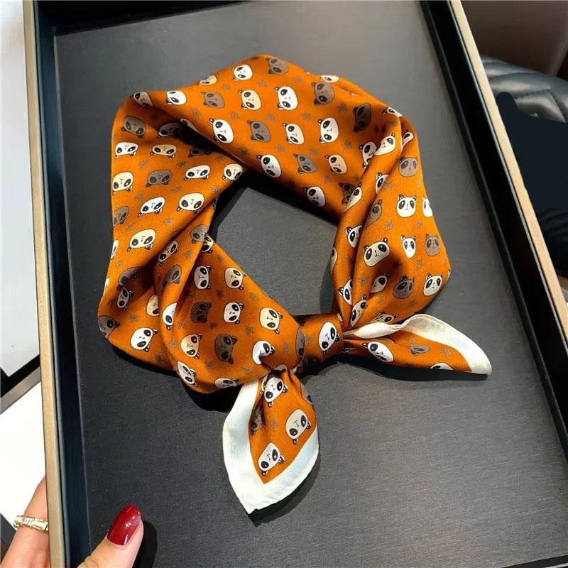 Scarf Silk Bandana Women Square Scarves Wrap Kerchief Spring Fashion Luxury High Quality Headband Hijab Shawls