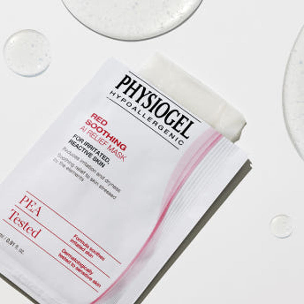 Physiogel Red Soothing AI Relief Sheet Mask 10 Sheets Soothing Hydrating Mask Pack