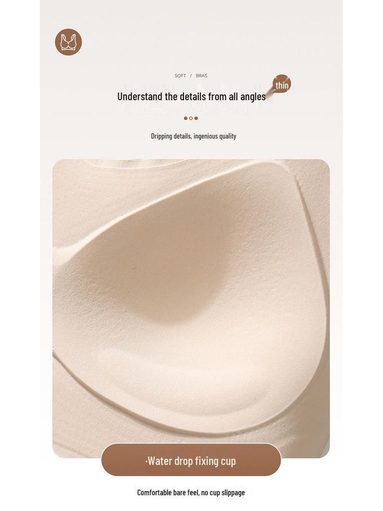 Seamless Lift Bra: Thin, Wide-Strap, Anti-Sagging Push-Up for Large Busts, Comfortable Wire-Free Support for Women
